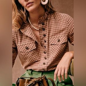 NWT Sezane button up